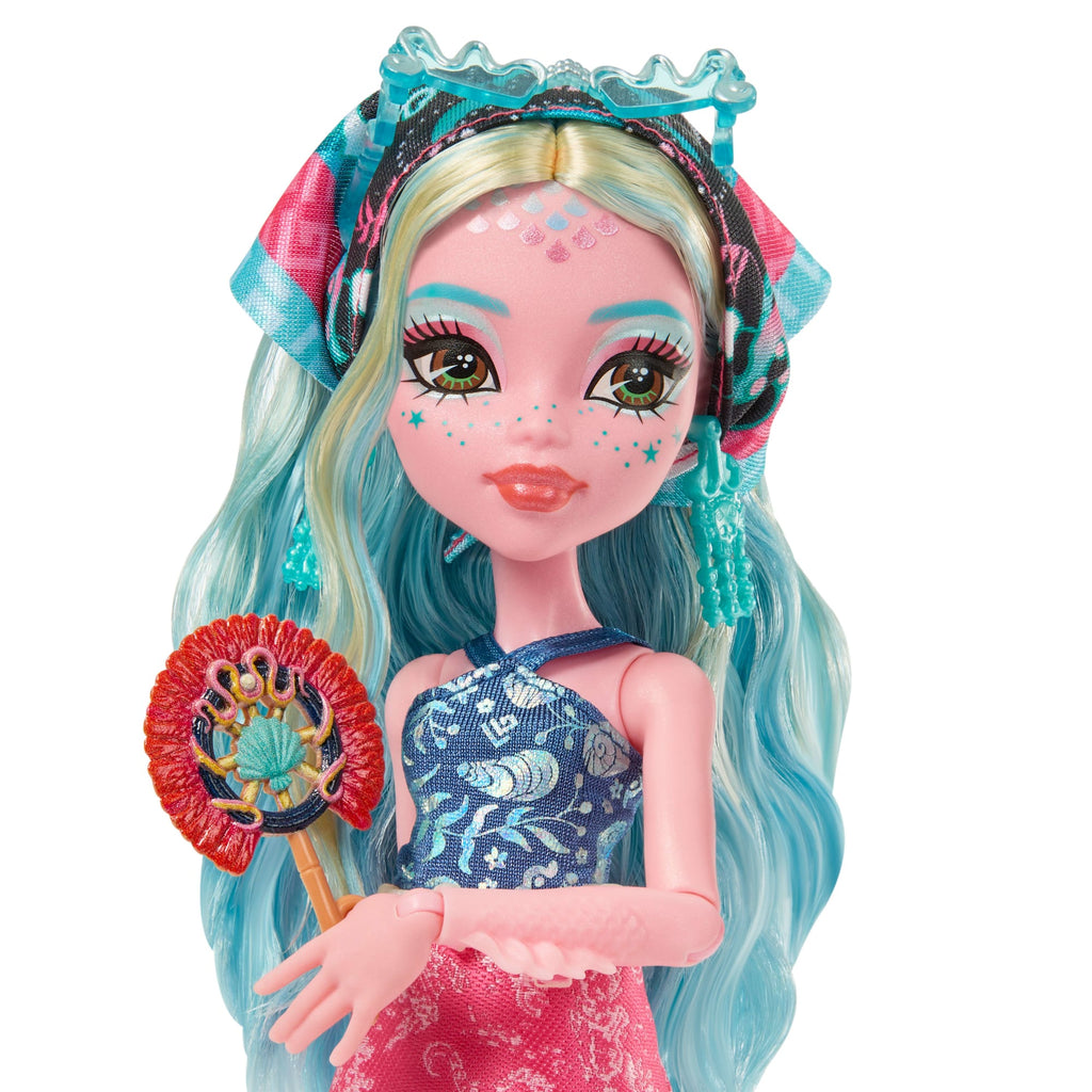 Monster High Skulltimate Secrets Gore-Geous Oasis Playset, Lagoona Blue Doll And Accessories