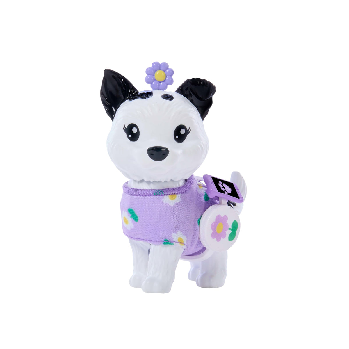 Barbie Twinning Looks Fashion Doll With Pet Dog, Matching Purple Clothes & Accessories, Black Hair