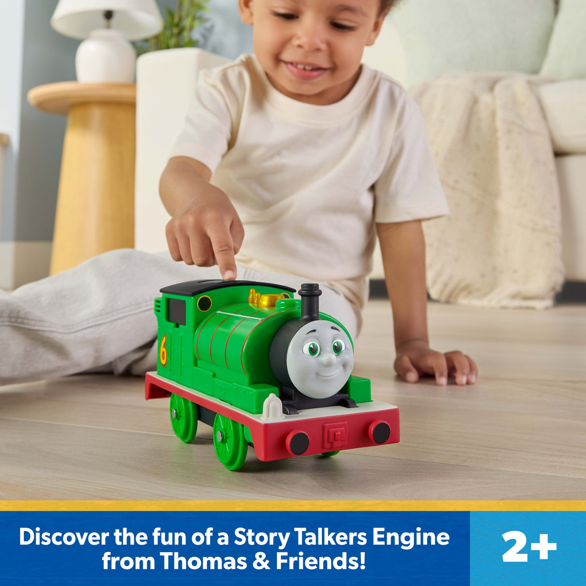 Thomas & Friends By Fisher-Price, Toy Percy Train Engine With Sound Effects, Battery-Powered