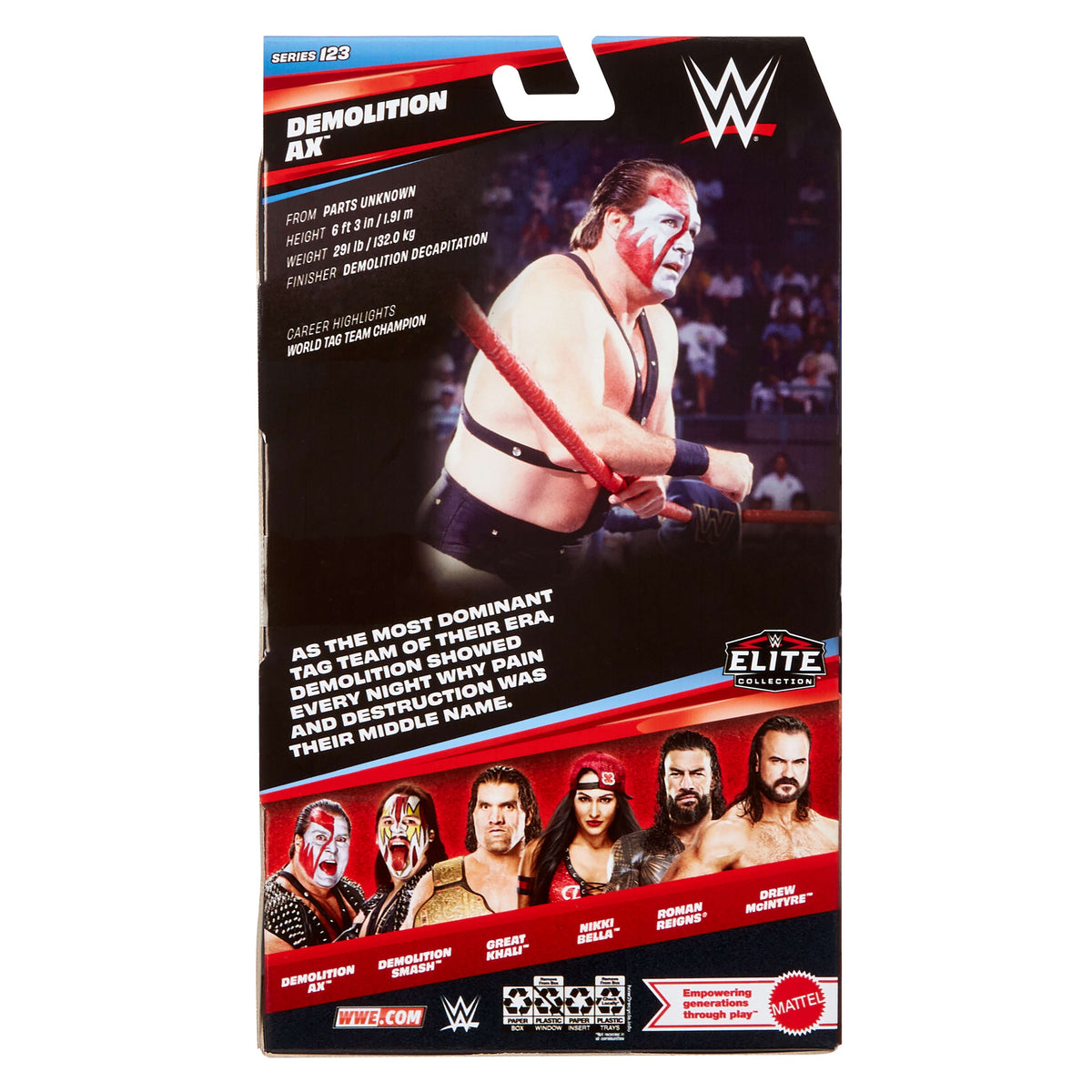Wwe Figurine Articulée Élite Grands Champions demolition Ax