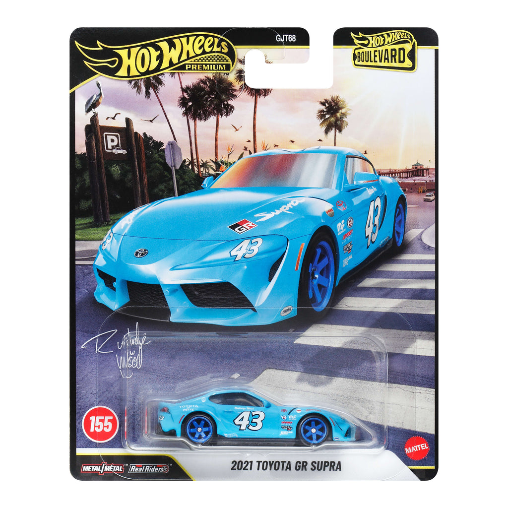 Hot Wheels Collector Veículo de Coleção Carro Boulevard 2021 Toyota GR Supra