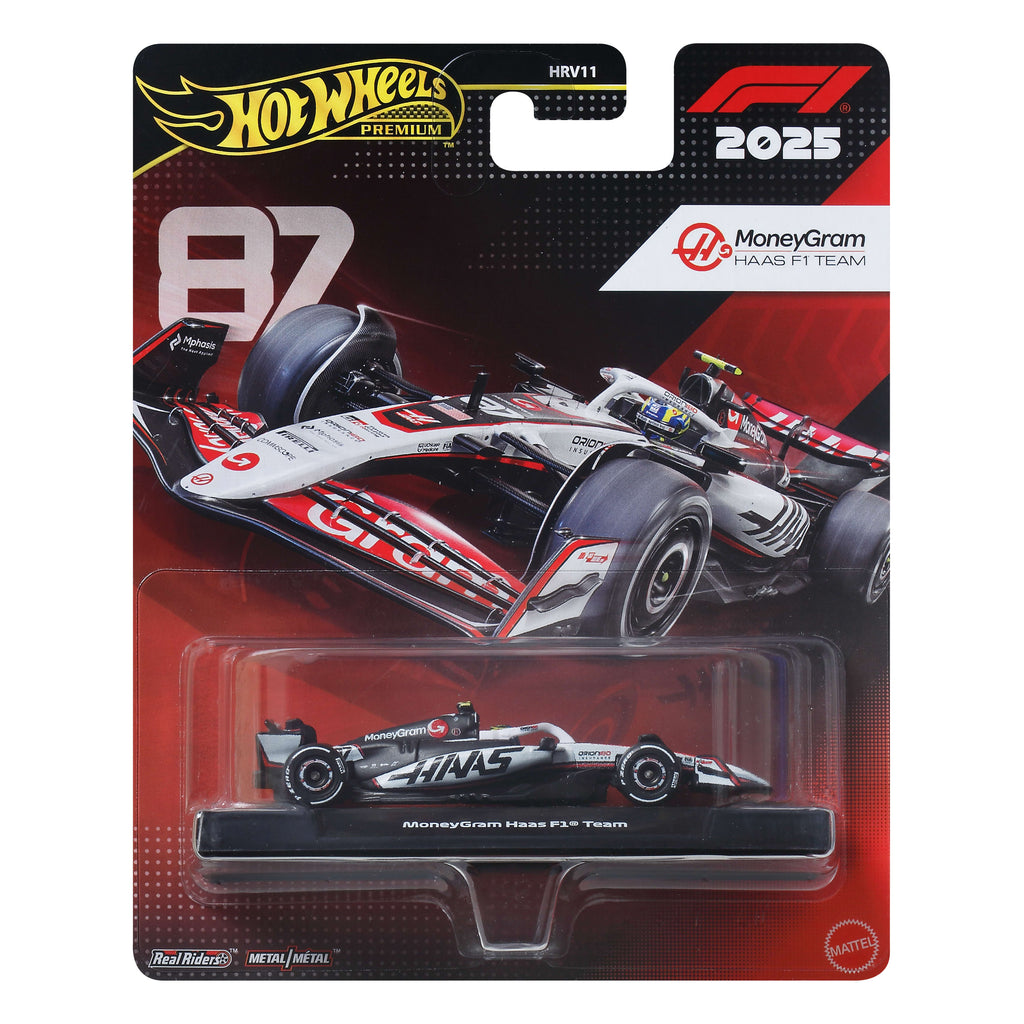 Hot Wheels Collector Vehículo de Colección equipo moneygram haas formula 1 oliver bearman