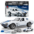 Mattel Brick Shop Hot Wheels Corvette Grand Sport Building Toy Kit (918 Pieces), for Collectors