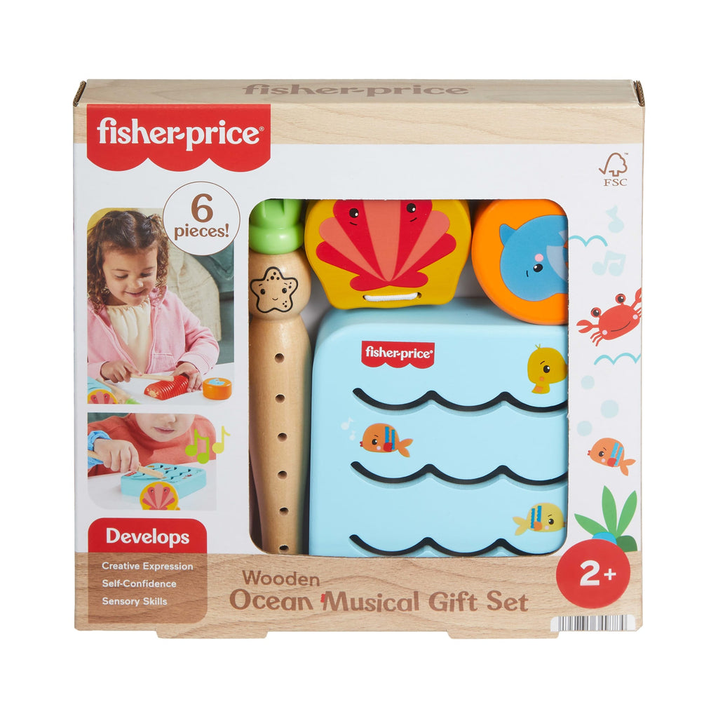 Coffret Cadeau Musical en Bois Amis de L’Océan Fisher-Price®