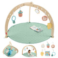 Fisher-Price Wooden Lay And Play Deluxe Activity Gym Baby Playmat With Developmental Toys