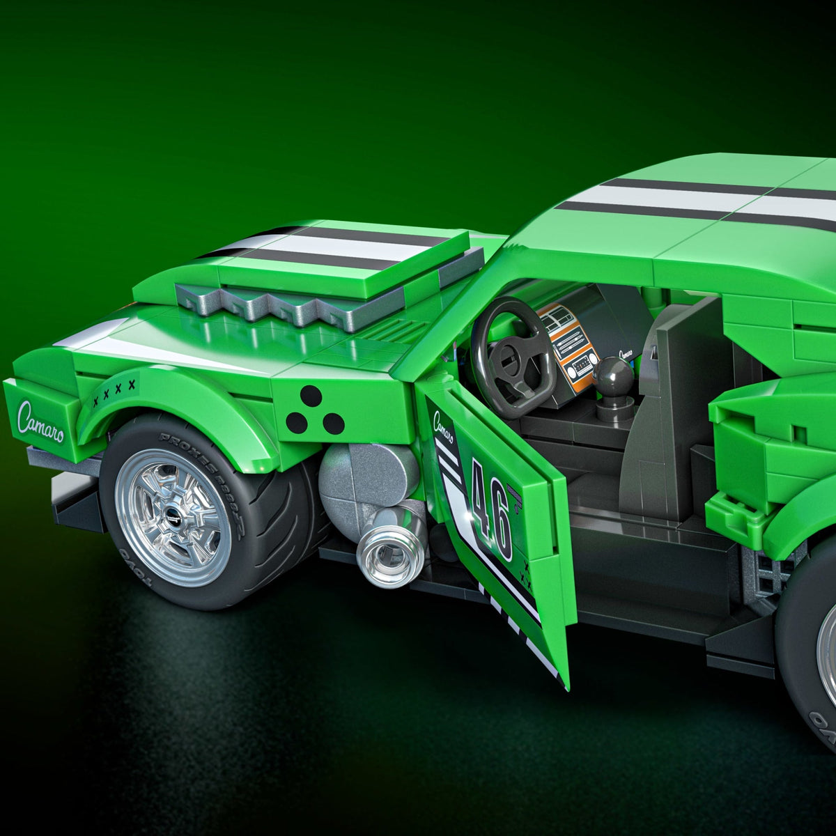 Mattel Brick Shop Hot Wheels Camaro Custom 1968, 289 Pièces, de Collect