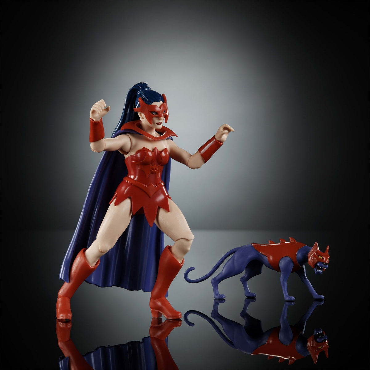 Masters of the Universe Origins Figura de Acción Cartoon Collection Catra de 5.5 pulgadas