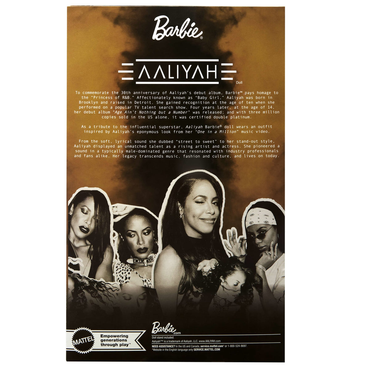 Barbie-Poupée Signature Aaliyah de Collection-Avec Tenue en Similicuir