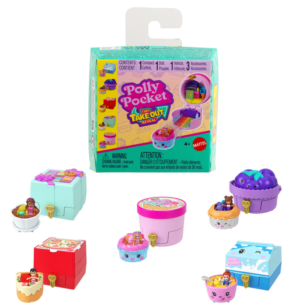 Polly Pocket Set de Juego Compacto Reveal Comidita Rápida