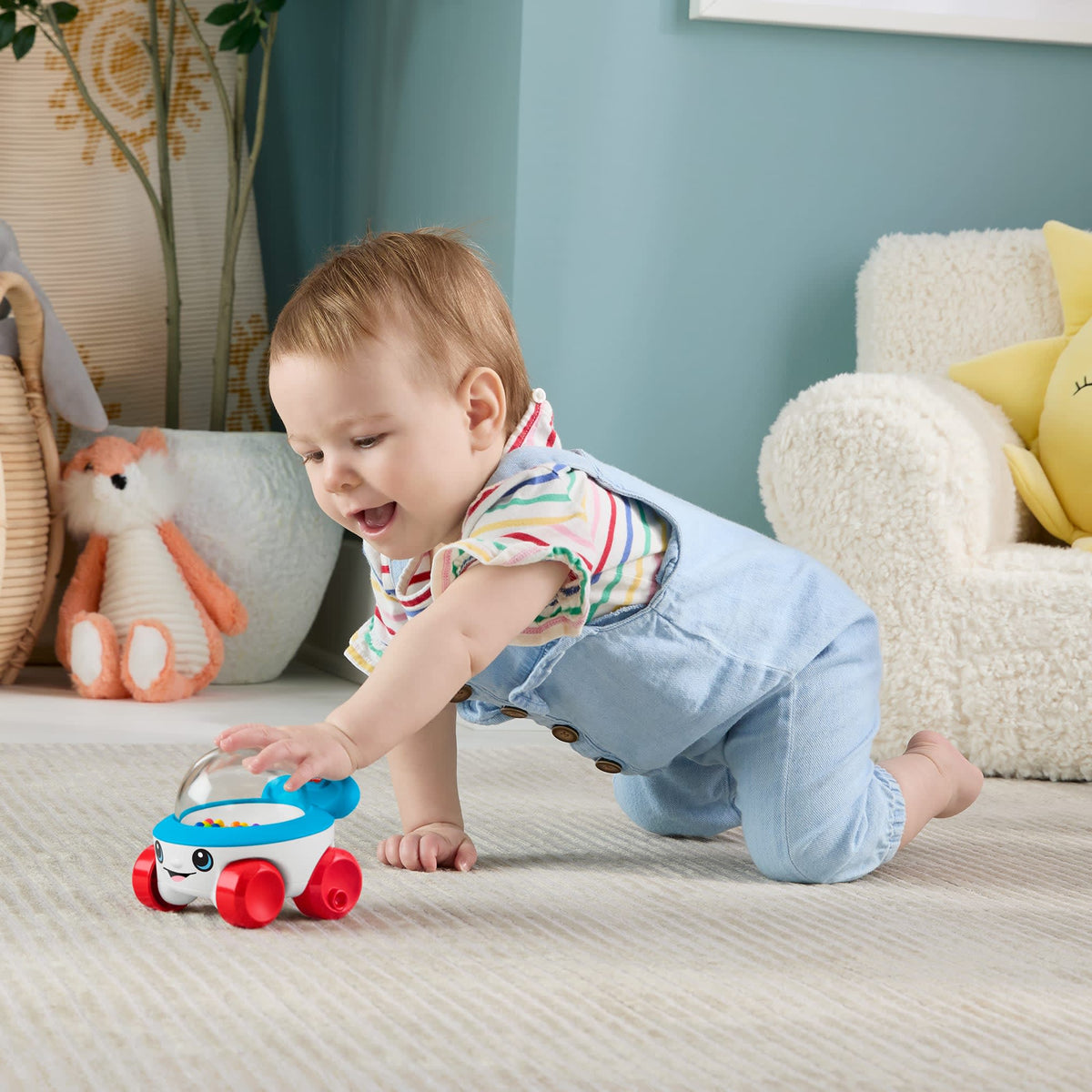 Fisher-Price-Véhicule à Pousser à Billes Pour Bébé et Tout-Petit