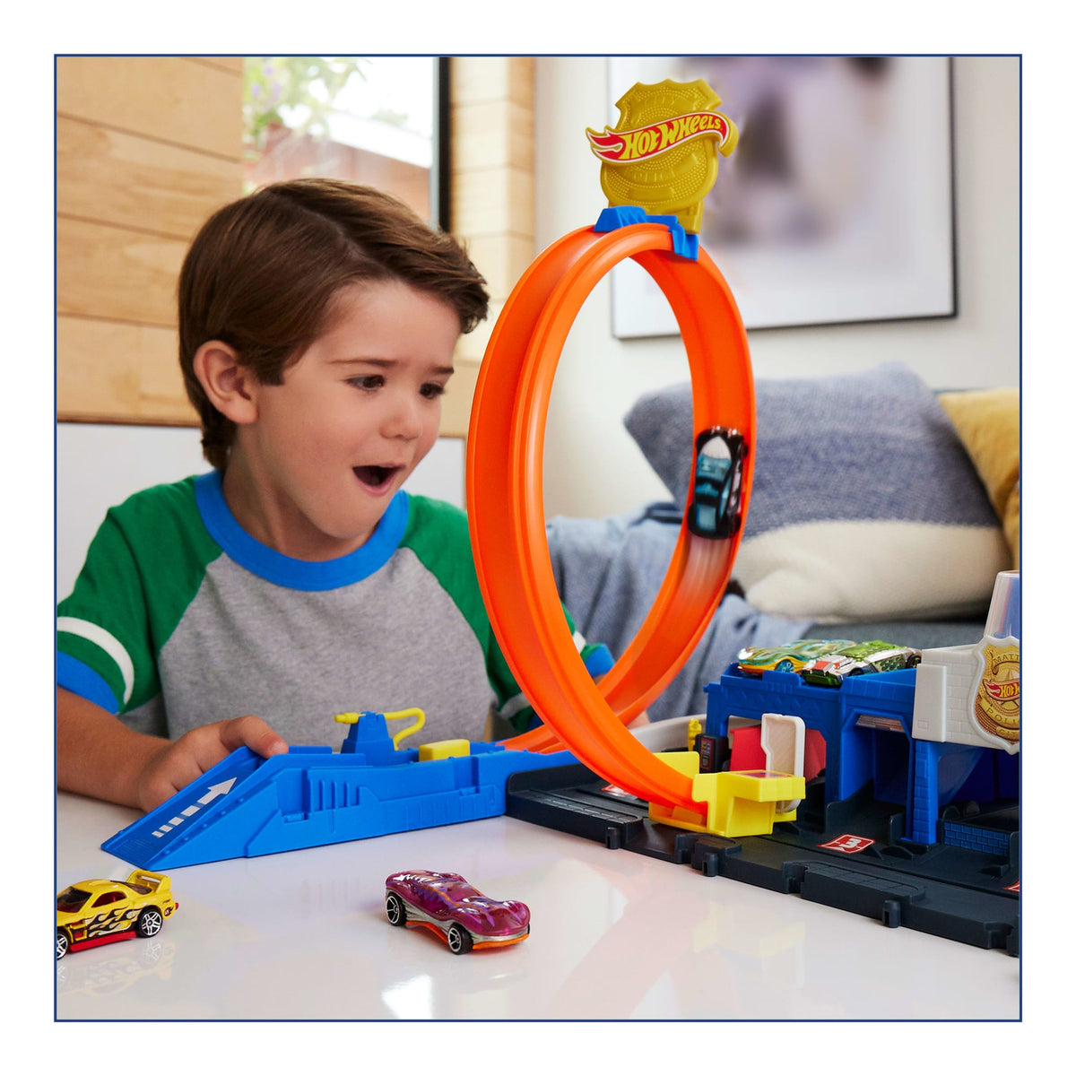 Hot Wheels City Pista de Brinquedo Super Delegacia de Polícia