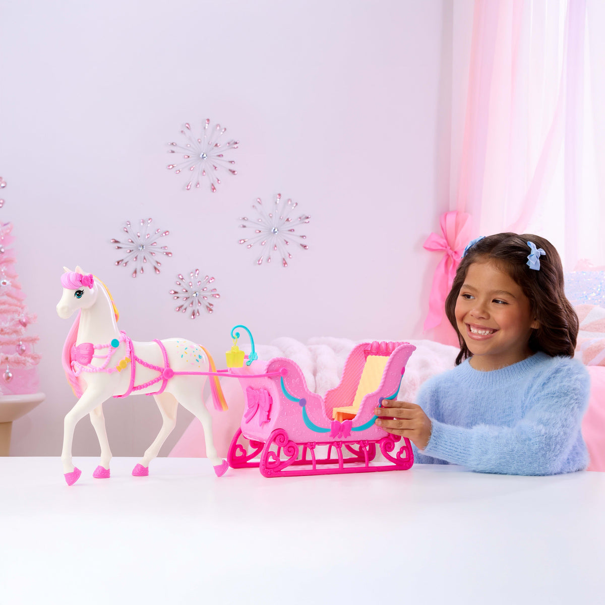 Barbie Fantasía Barbie Fantasy Caballo con Trineo