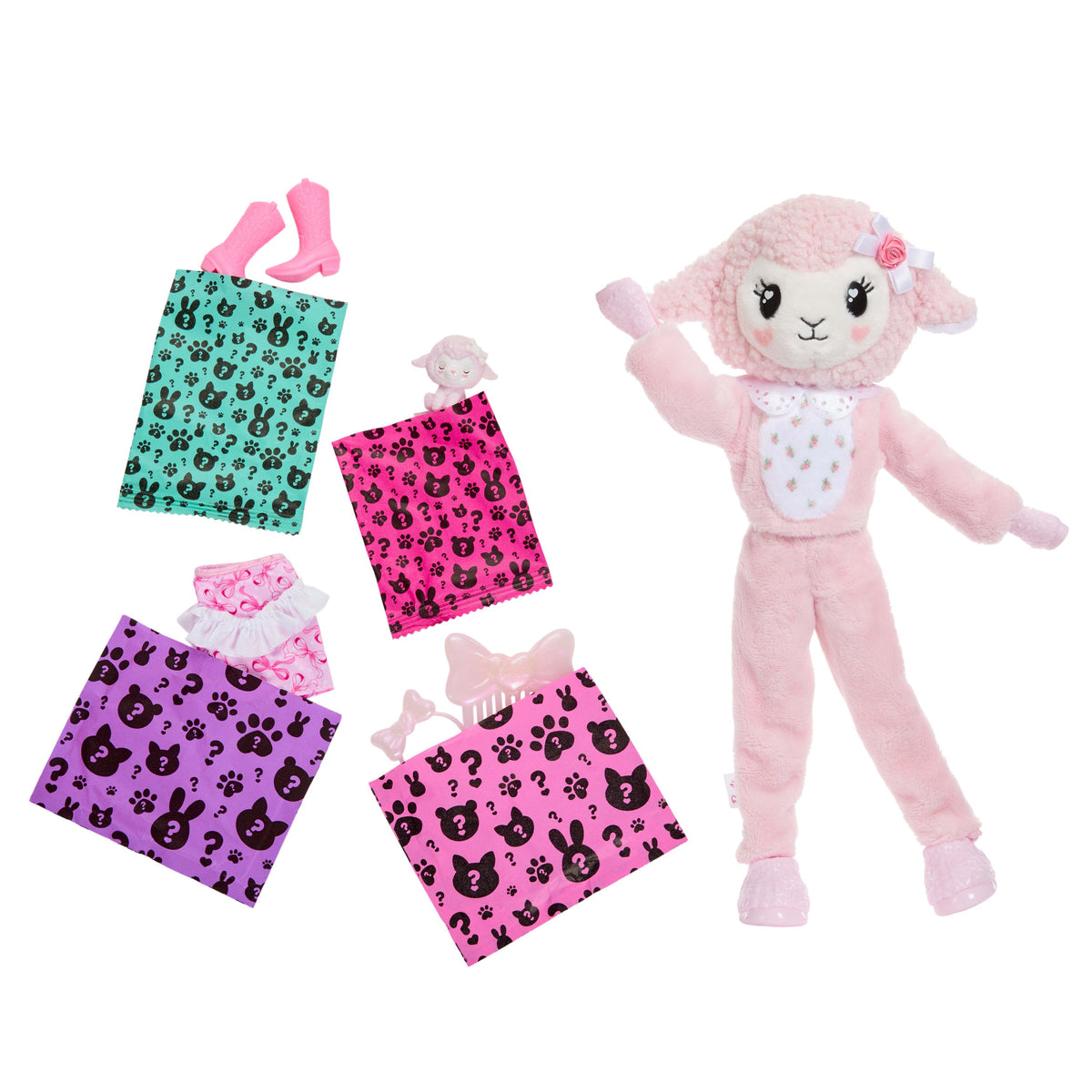 Barbie Cutie Reveal Boneca Cordeiro Rosa