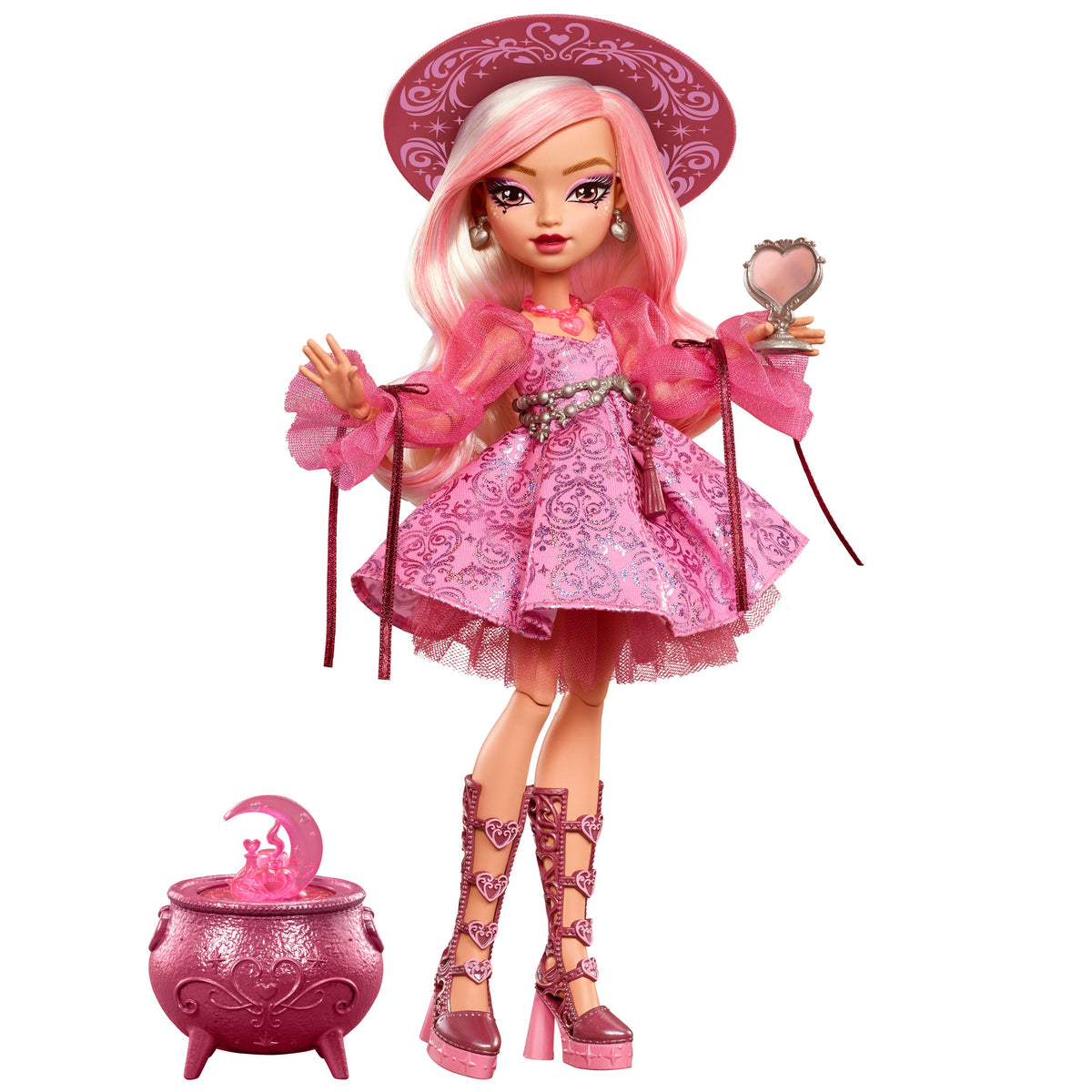Moonspell Magic By Monster High Carina Song Fashion Doll, Love Witch With Accessories