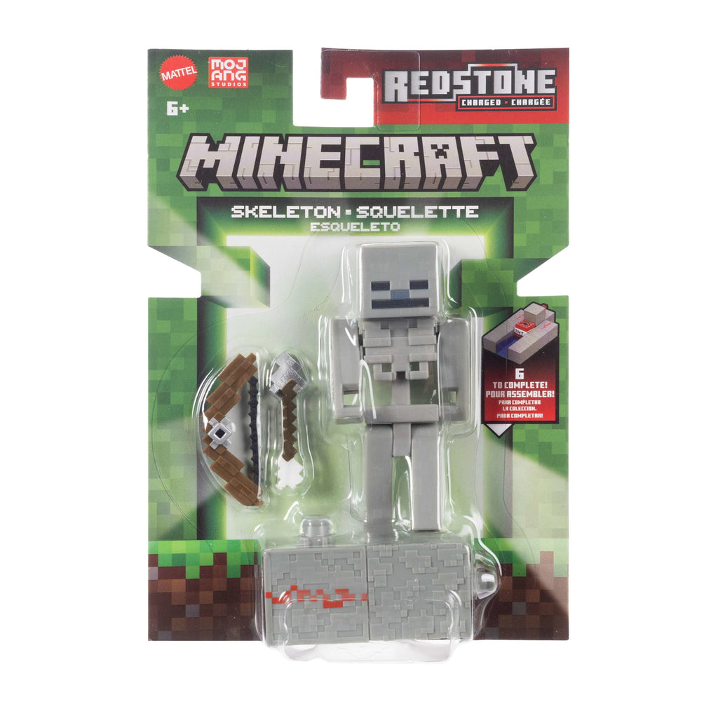 Minecraft Skeleton Action Figure & Accessory Set, 3.25-Inch Scale Collectible Toy & Building Piece
