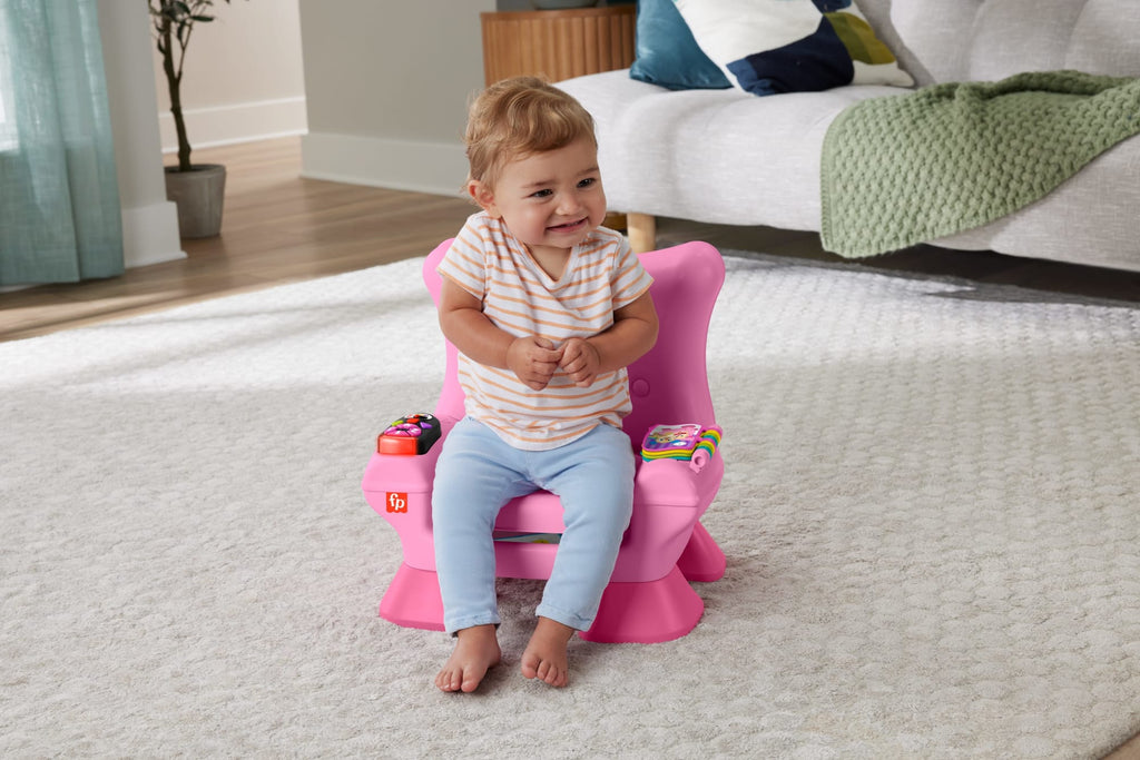 Fisher-Price Laugh & Learn Smart Stages Chair Electronic Learning Toy For Toddlers, Pink