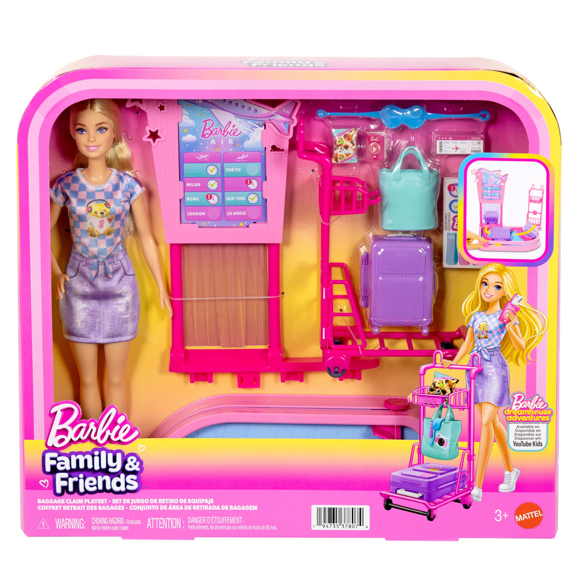 Barbie Family Barbie Conjunto de Jogo com Boneca