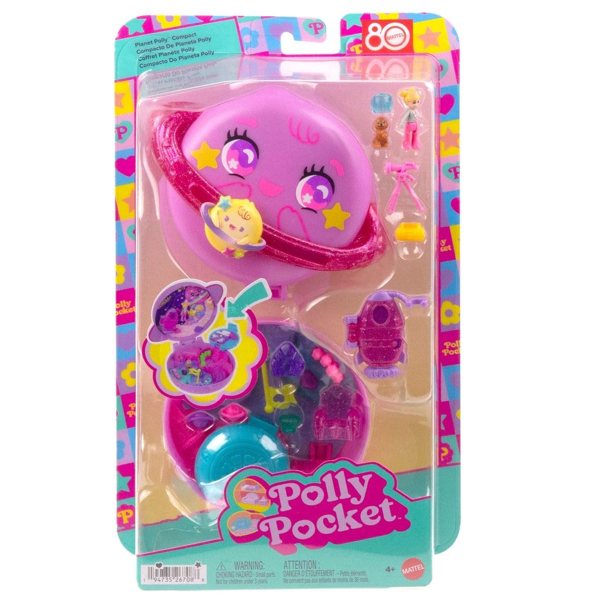 Polly Pocket Conjunto de Brinquedo Compacto do Planeta Polly