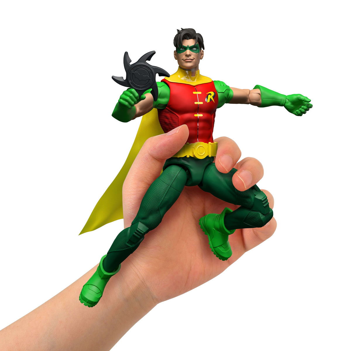DC Premier 6.5 Inch Robin Action Figure Series 1, Detailed Design 22 Articulations & Cape