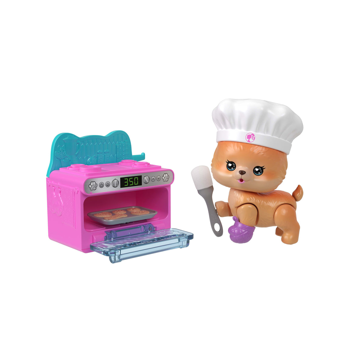 Barbie Dream Squad Pet Puppy With Baking-Themed, Color-Changing Accessories
