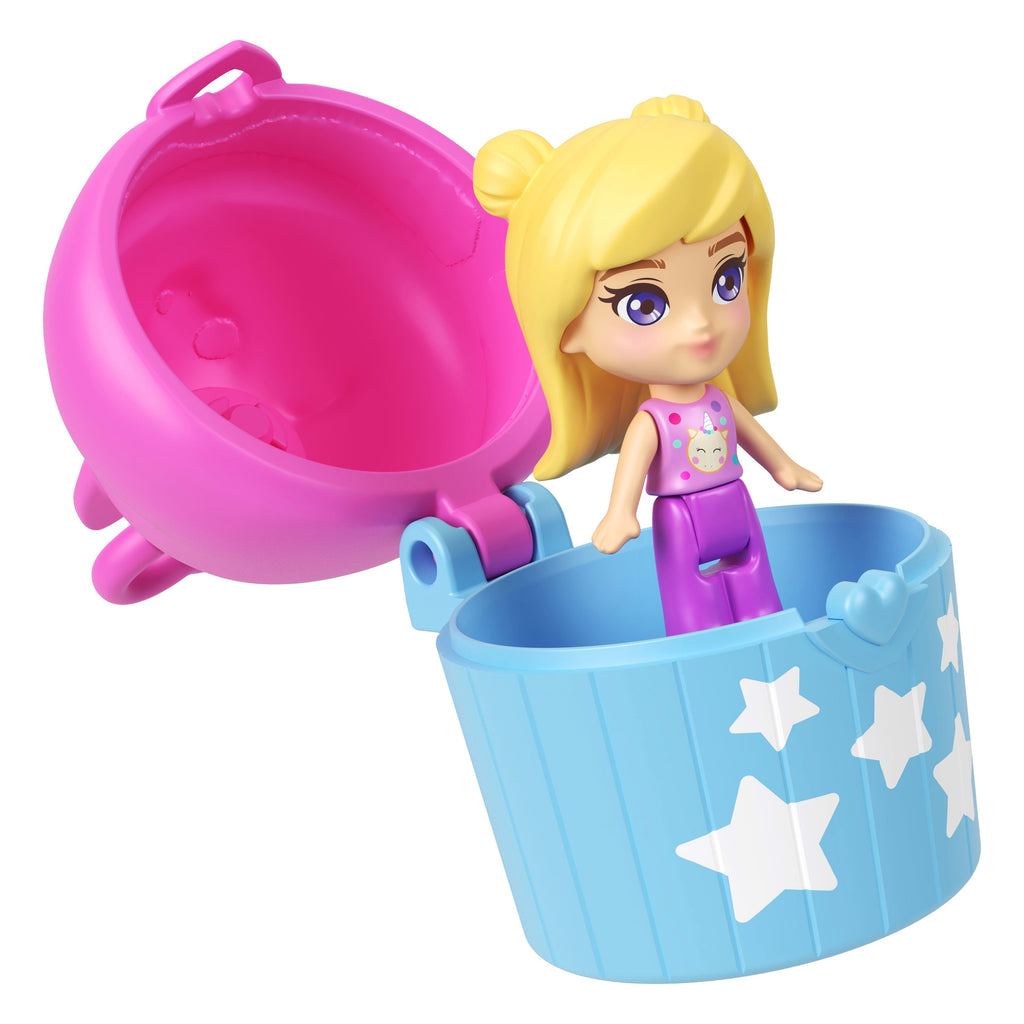 Polly Pocket Conjunto de Brinquedo Compacto Sorvete de Unicórnio