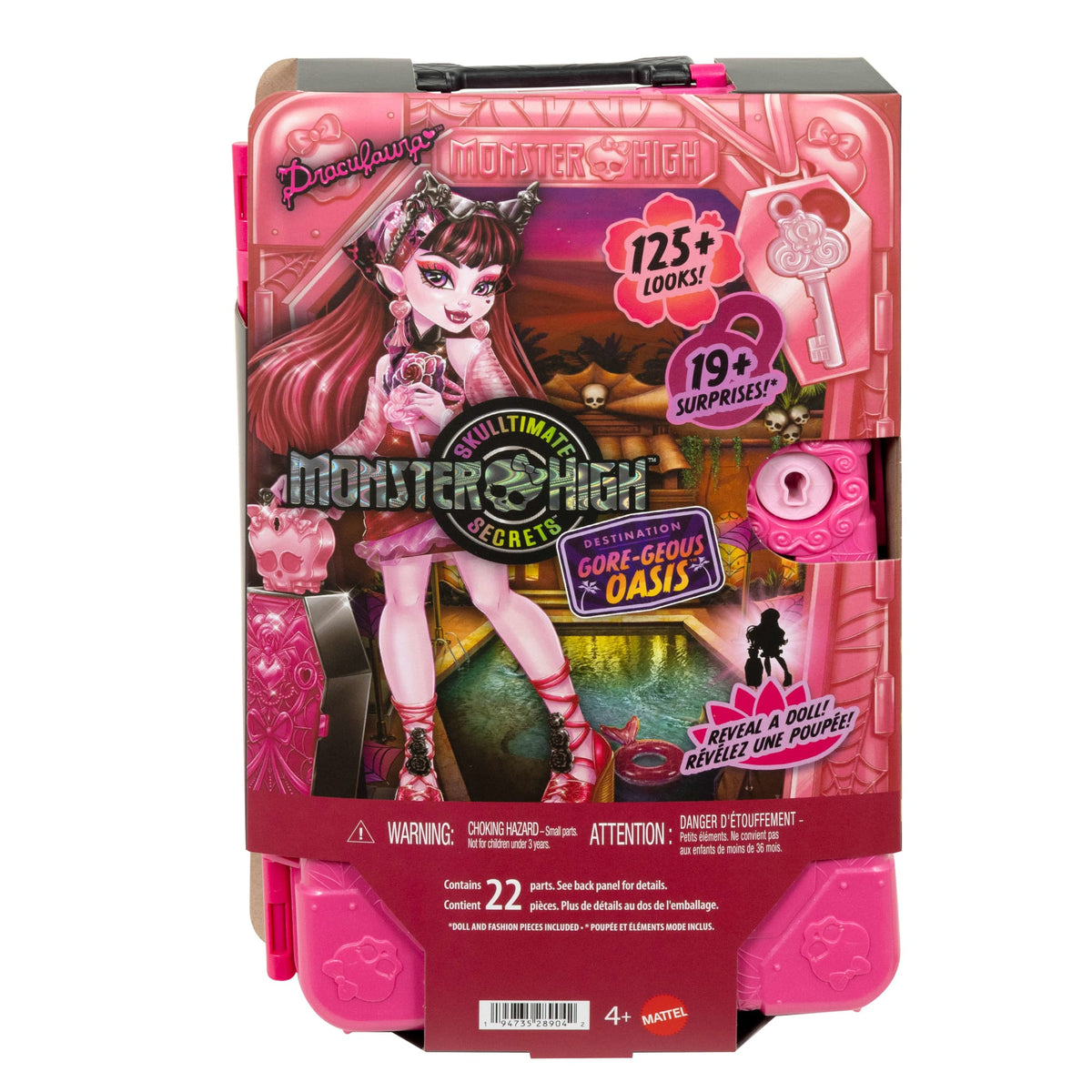 Monster High Skulltimate Secrets Gore-Geous Oasis Playset, Draculaura Doll And Accessories