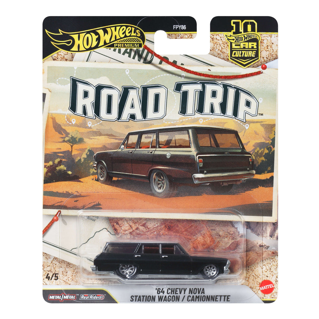Hot Wheels Collector Veículo de Coleção Carro Cultura Automotiva 64 Chevy Wagon