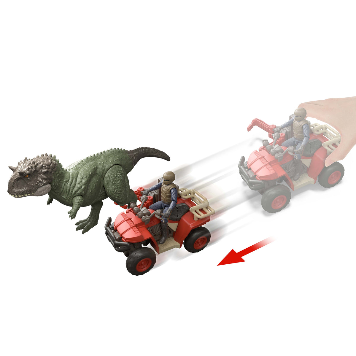 Jurassic World Capture Claw ATV Pack, Vehicle With Features, Human & Dinosaur Action Figures