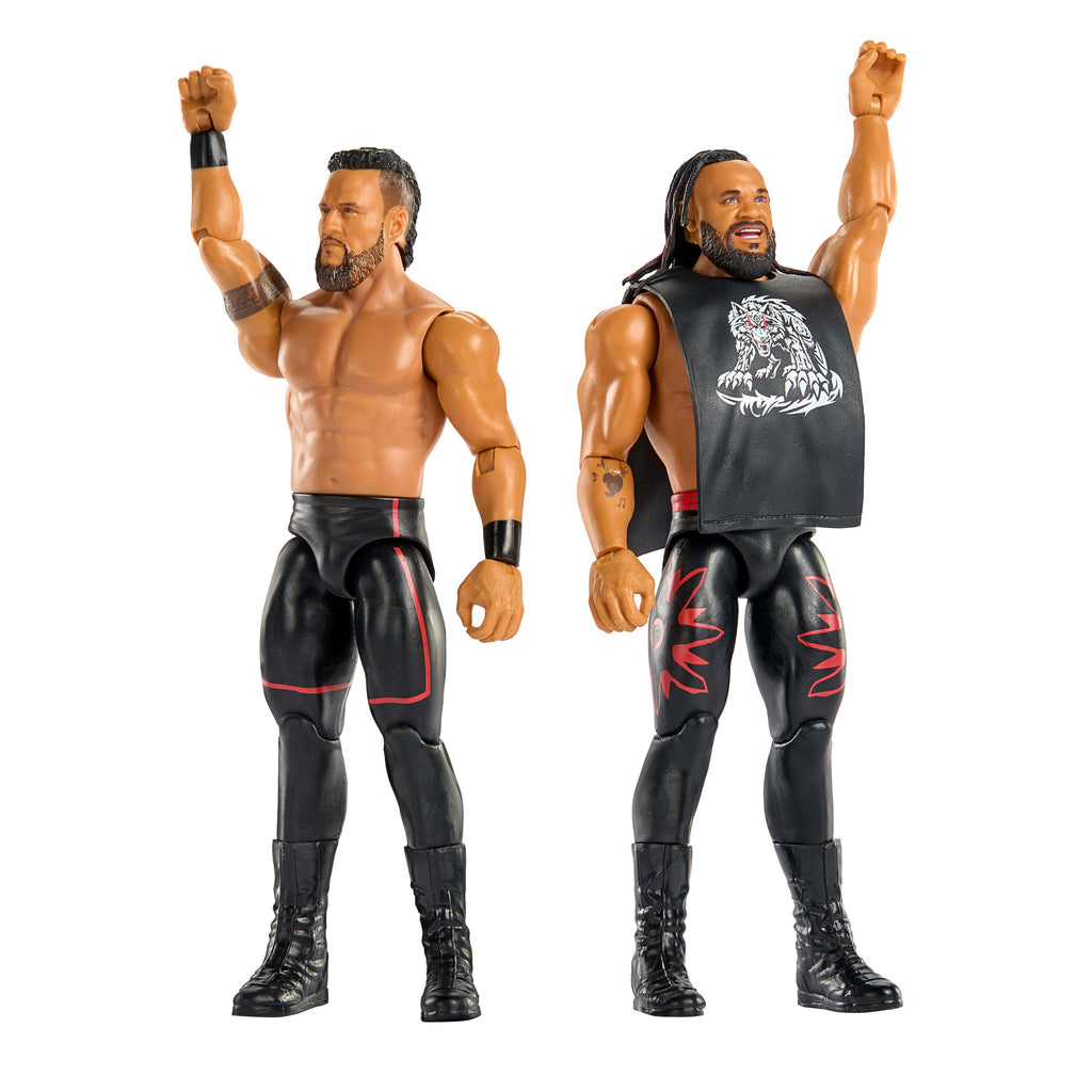 WWE Main EVent Showdown Tama Tonga & Jacob Fatu Action Figures Set, Series #24, 6-inch Collectibles