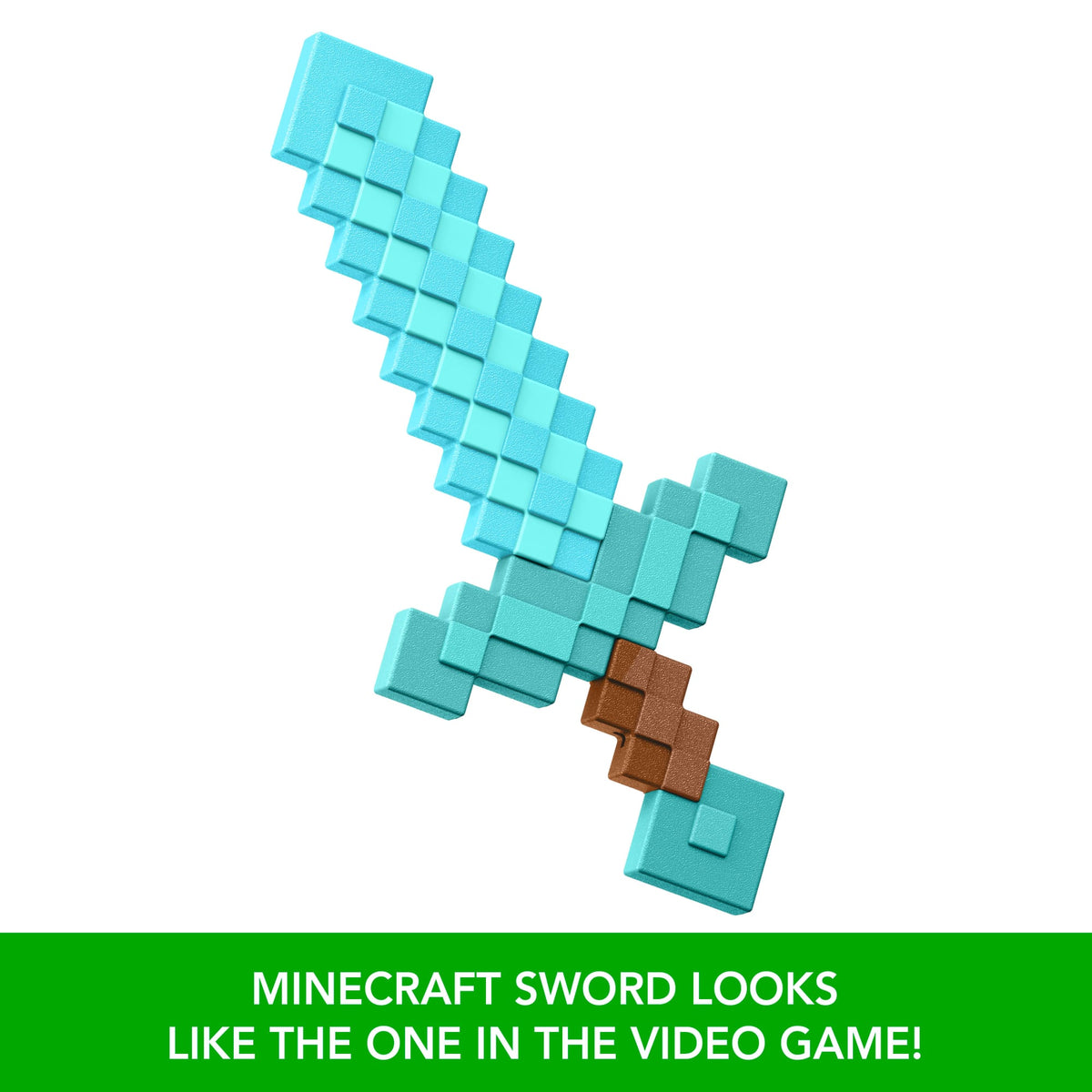 Minecraft Diamond Sword Battle Toy, Kid-Sized For Role-Play & Costumes, Inspired By The Video Game