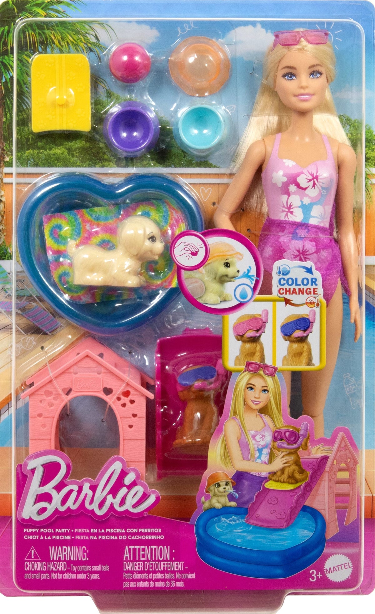 Barbie® Coffret Piscine des Chiots