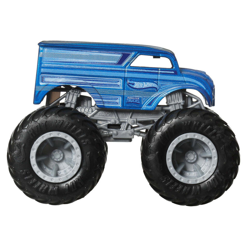Hot Wheels Monster Trucks 4-Pack, Set Of 4 1:64 Scale Toy Trucks With Giant Wheels