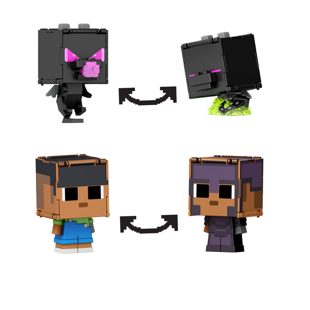 Minecraft Flippin' Figs Coffret de 2 Sunny et Dragon de L’ender