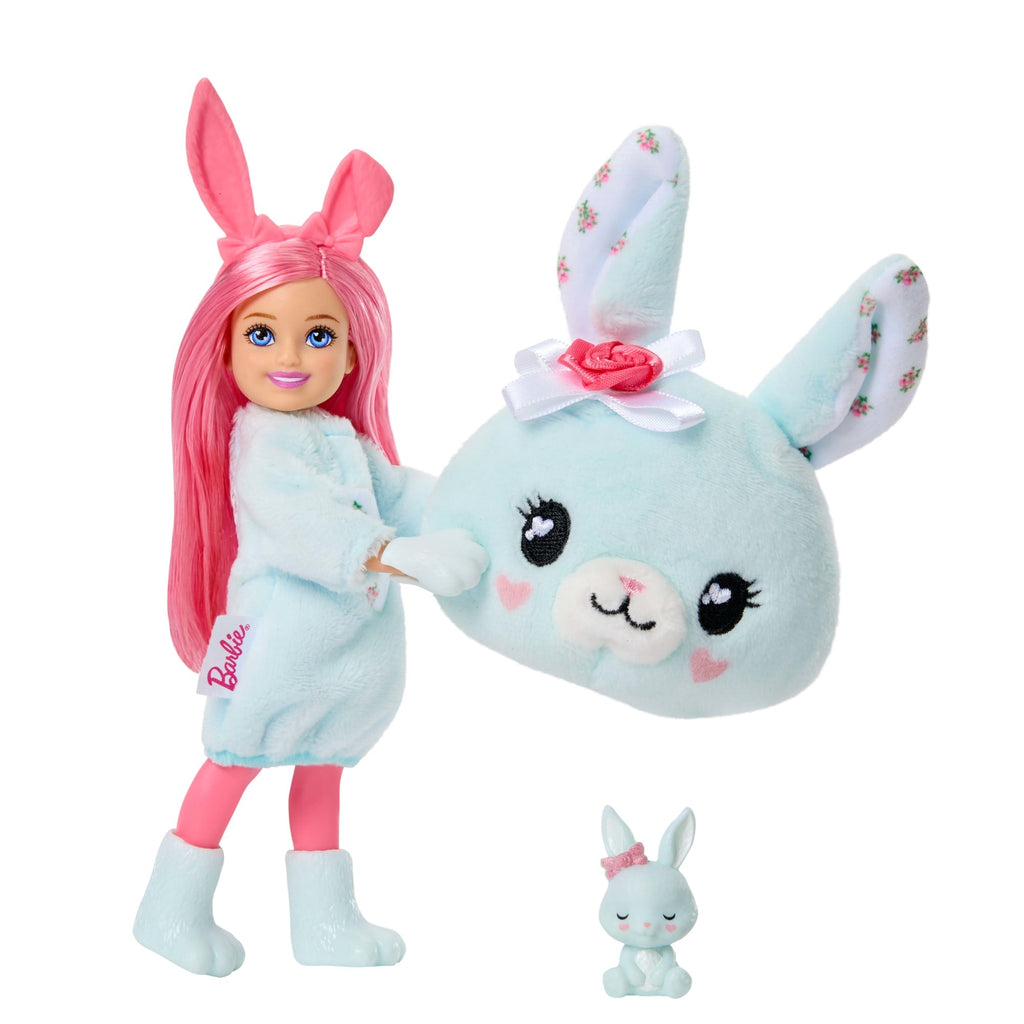 Barbie Cutie Reveal Cuddly Series Chelsea Small Dolls & Accessories, 6 Surprises