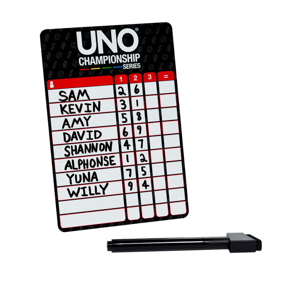 UNO Juego de Cartas Championship Series kit de torneo con todo lo necesario para competir