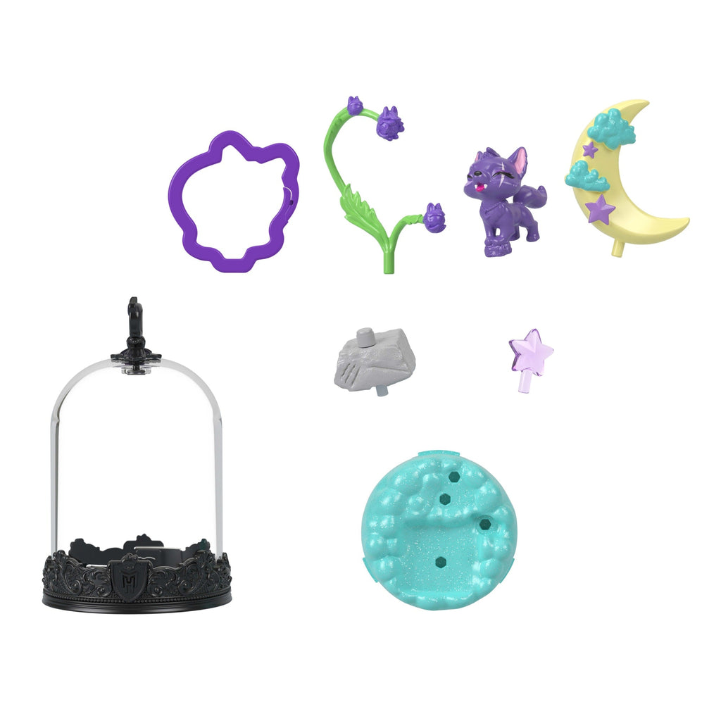 Monster High Pet Keychains, Animal Figures With Accessories And Buildable Terrarium