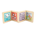 Fisher-Price Wooden Tummy Time Panel, Newborn Activity Toy With Mirror & High Contrast Designs