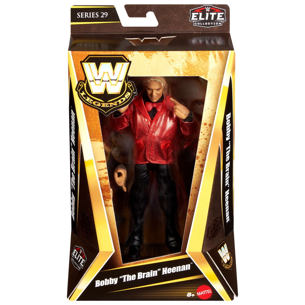WWE Elite Legends Bobby “The Brain” Heenan Action Figure & Accessories, Series 29 6-inch Collectible