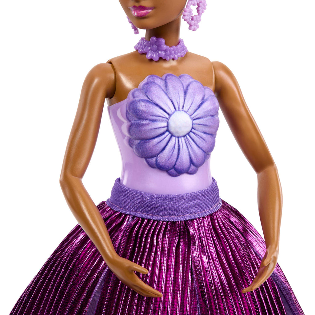 Barbie®-Poupée Pétals Pop Violette et Accessoires