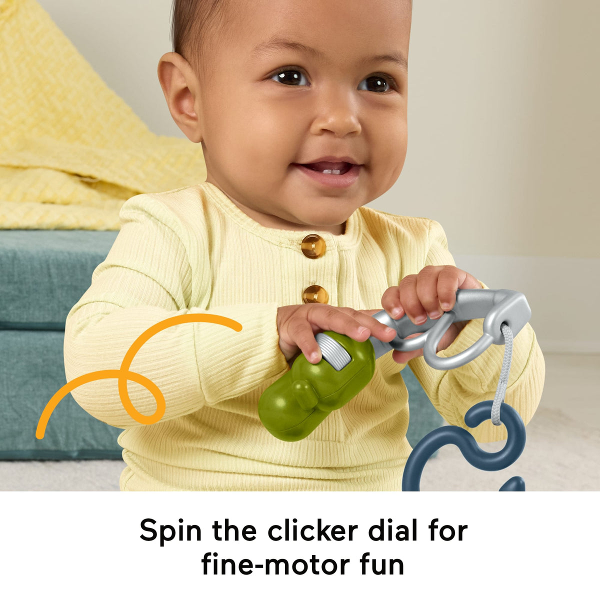 Fisher-Price Mini Me Moments Reel Fun Fishing Gift Set, 4 Baby Toys For Newborn Sensory Play