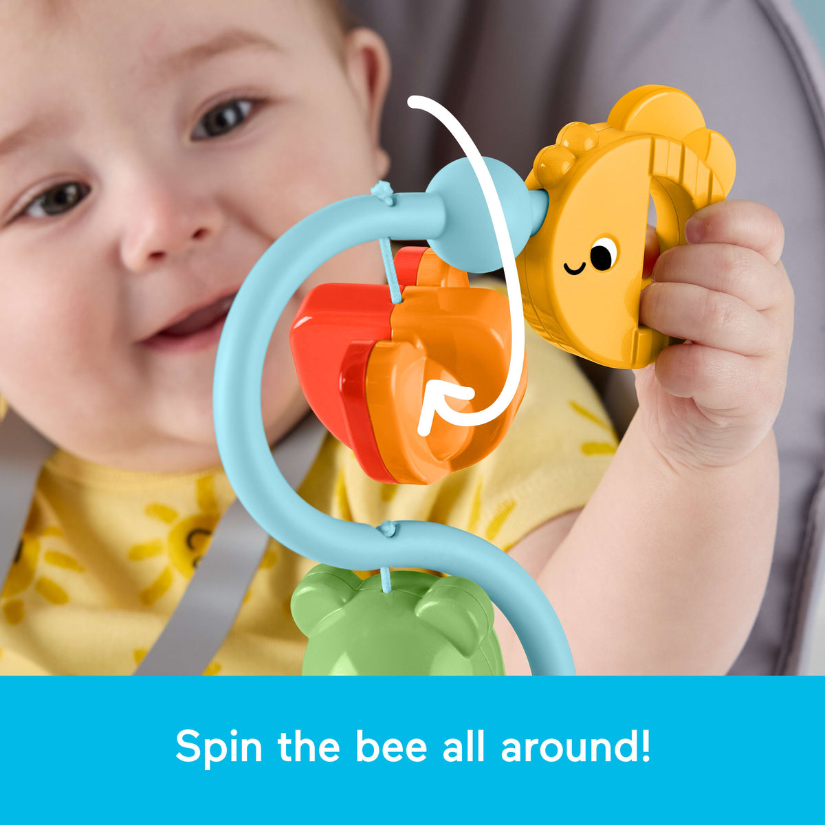 Fisher-Price Sensory Sounds High Chair Toy, Tray Activity For Baby Ages 3+ Months