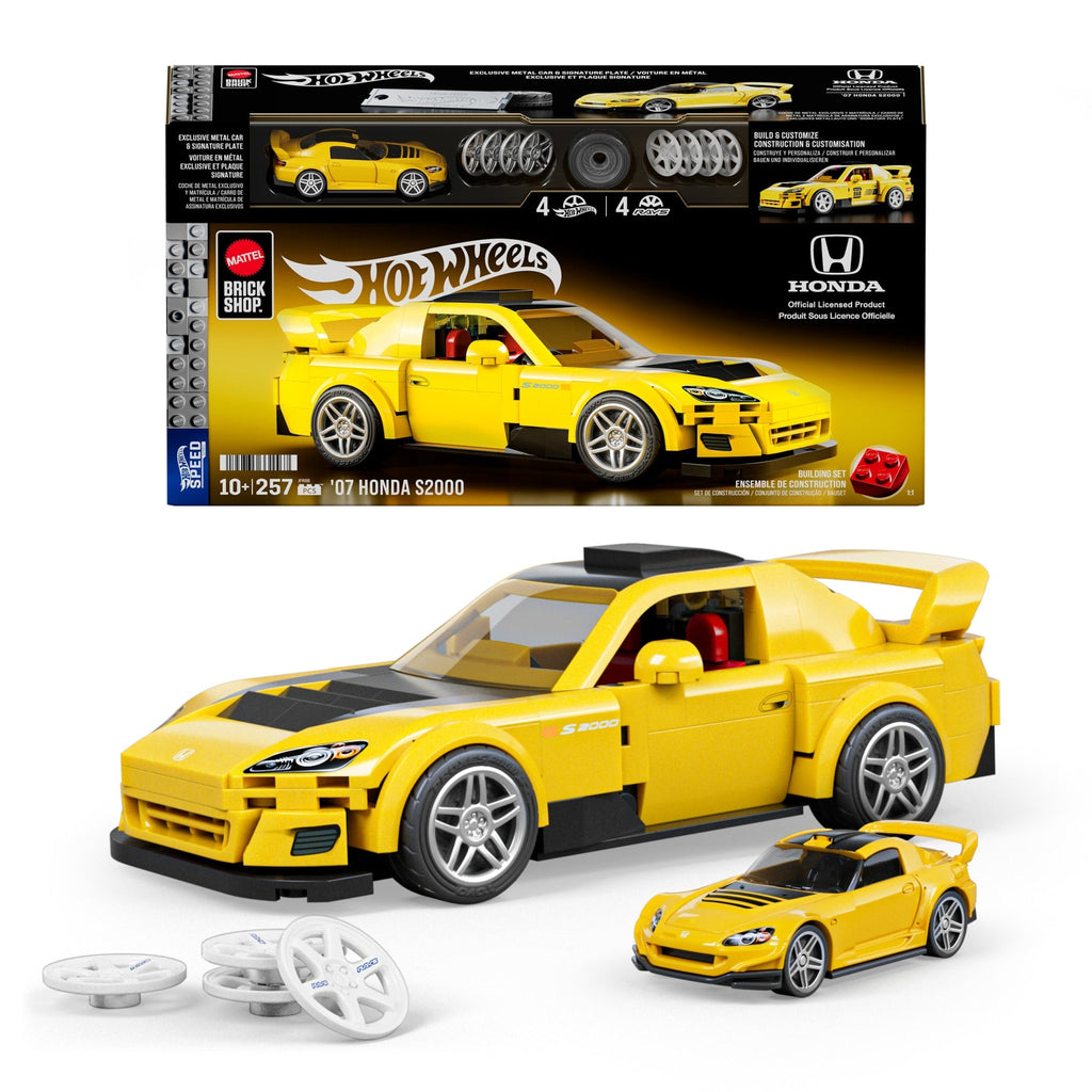 Mattel Brick Shop Hot Wheels Juguete de Construcción Speed '07 Honda S2000