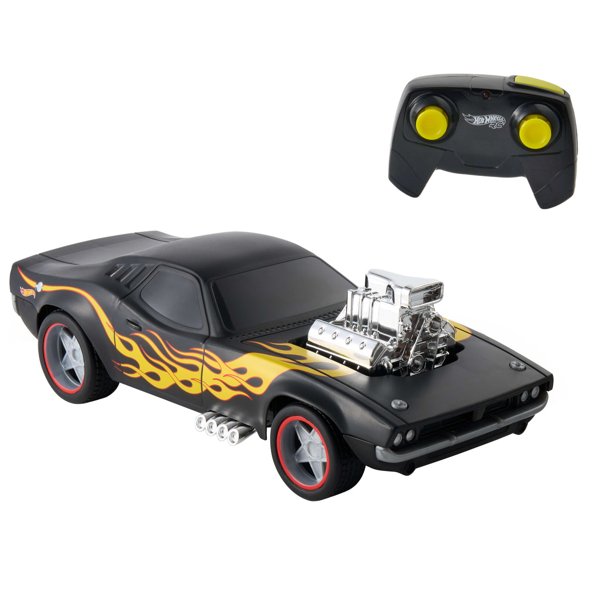 Hot Wheels RC 1:16 Scale Rodger Dodger, Remote-Control Toy Car, Battery-Operated