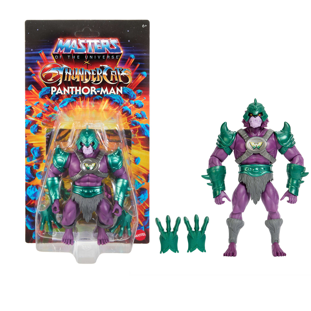 Masters Of The Universe Origins & Thundercats Panthor Man Action Figure, 1980s Crossover Toy