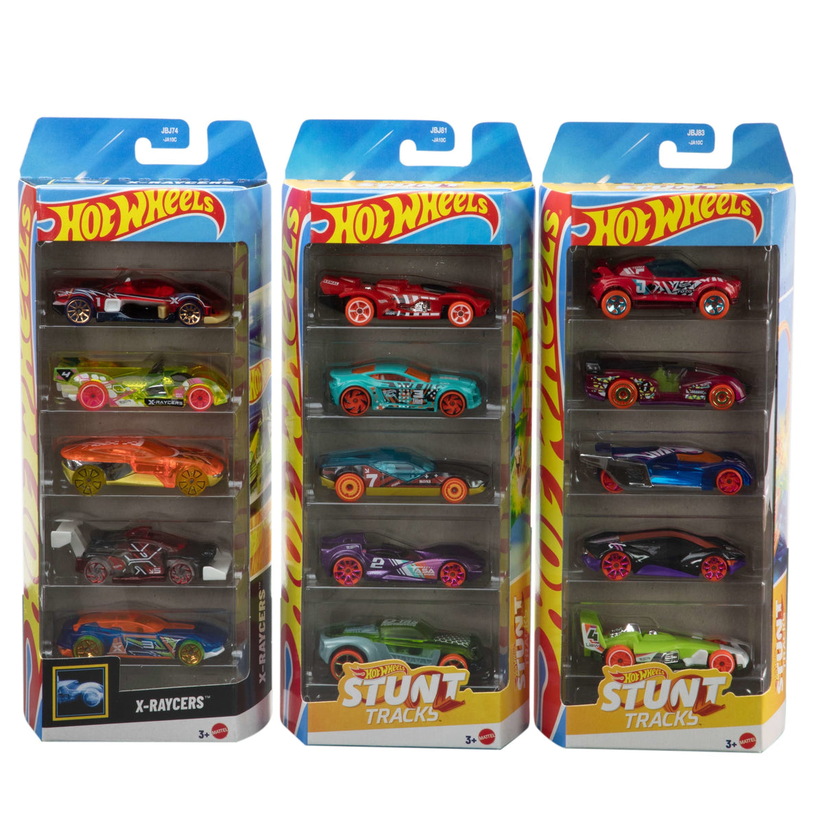 Hot Wheels 5-Pack Bundle Toy Cars Or Trucks, 15 Themed 1:64 Scale Vehicles