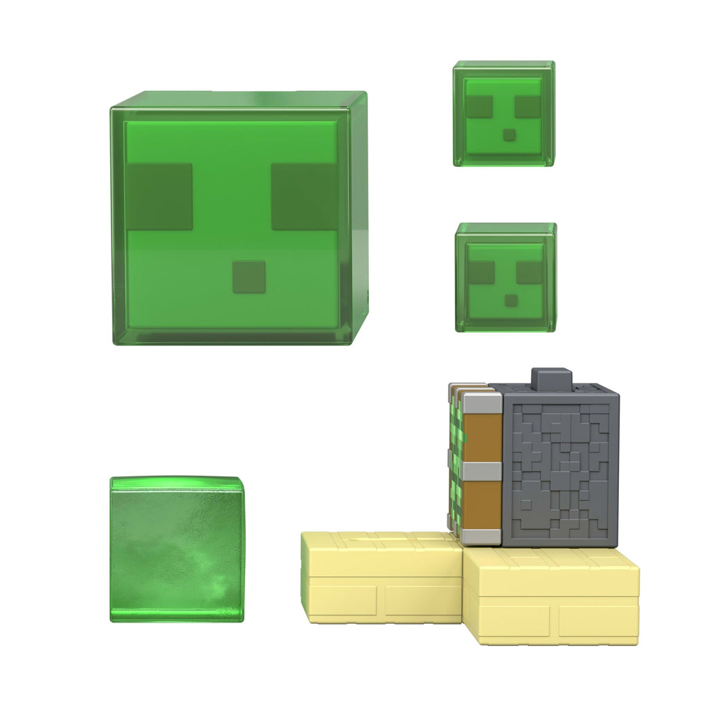 Minecraft Redstone Charged Sticky Piston Trap Set With Action Figure, Accessories & Moving Mechanism