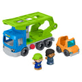Fisher-Price Little People Load & Roll Hauler Car Carrier Toddler Playset, Vehicle & Figures