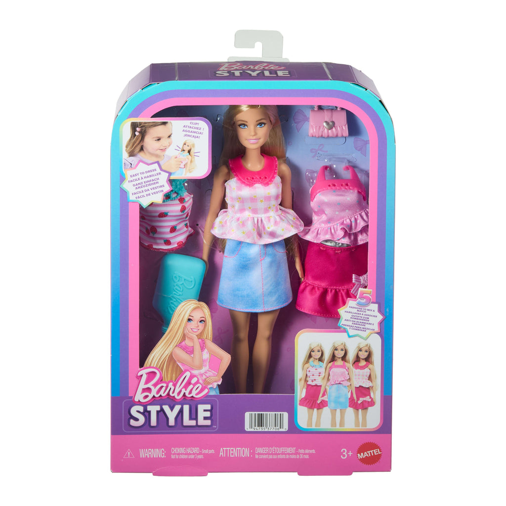 Barbie Easy To Dress Barbie Doll Featuring Easy To Dress, Snap On Fashions, Fashion Dolls With Brushable Blonde Hair