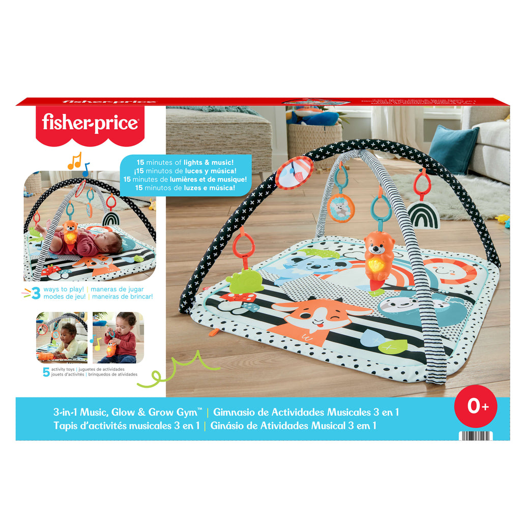 Fisher-Price Baby Brinquedo para Bebês Ginásio de Atividades Musical 3 em 1