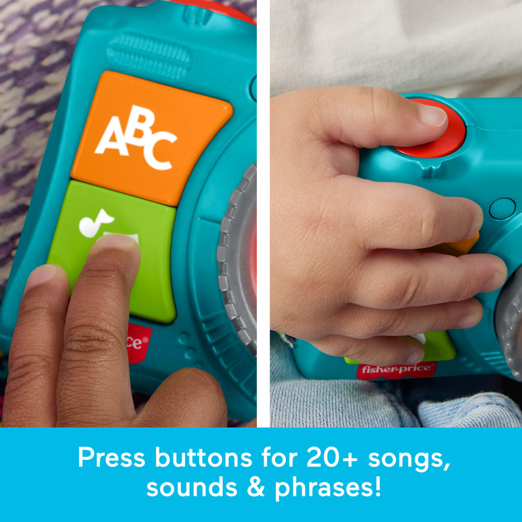 Fisher-Price Laugh & Learn Light-Up Camera Musical Baby & Toddler Learning Toy